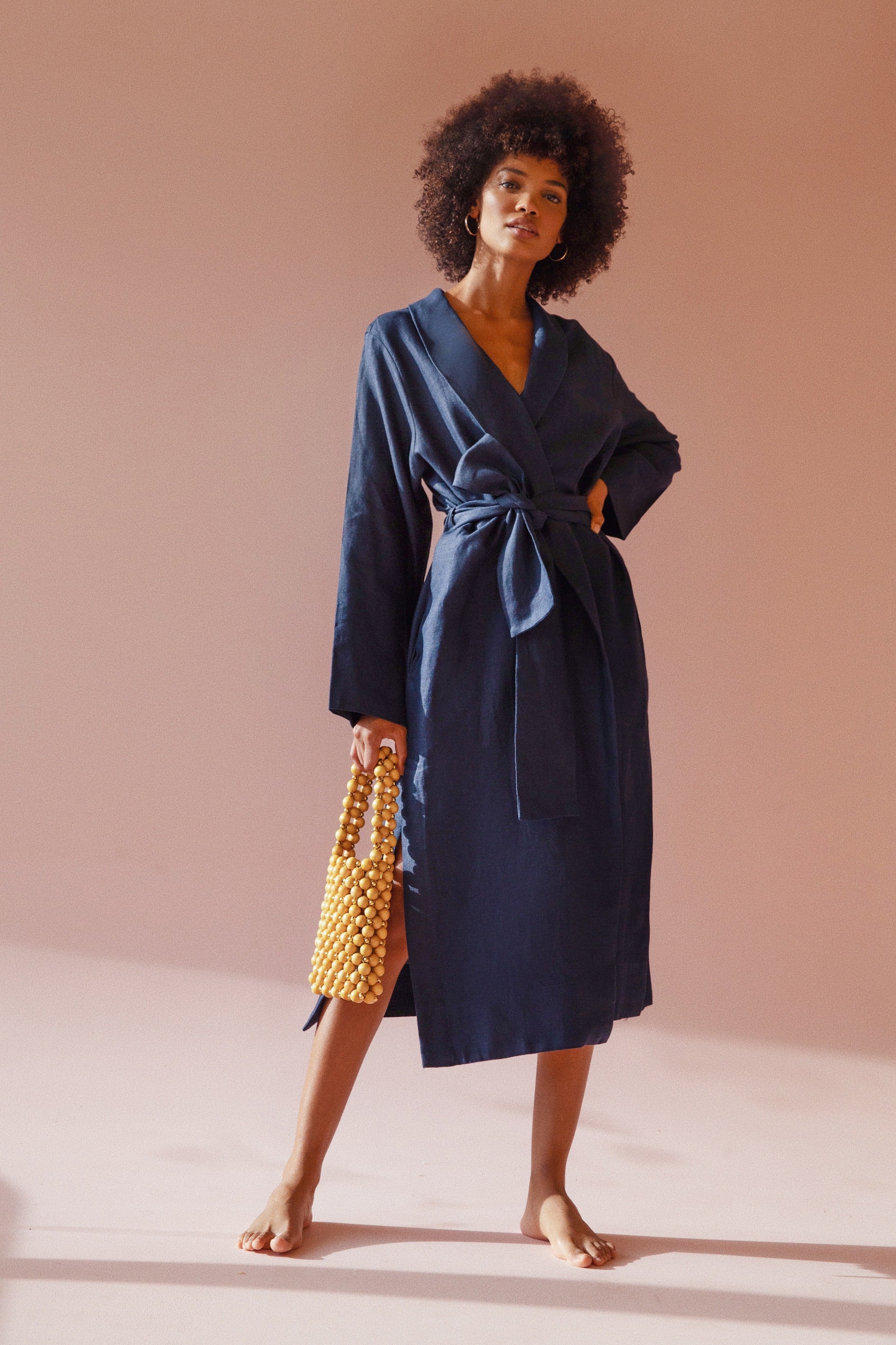 Sophia wrap-around robe dress