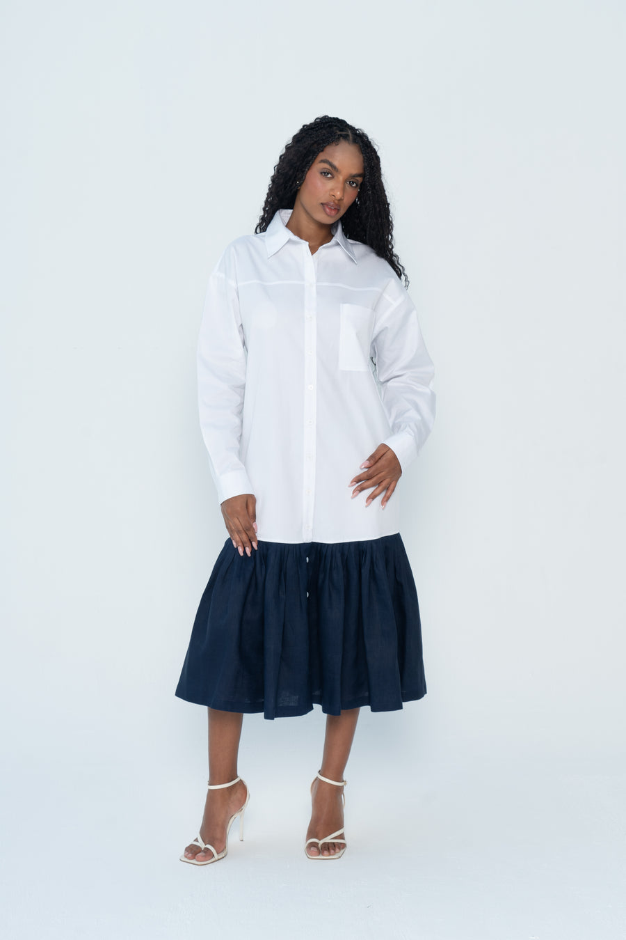 Lea Layered Shirt Dress