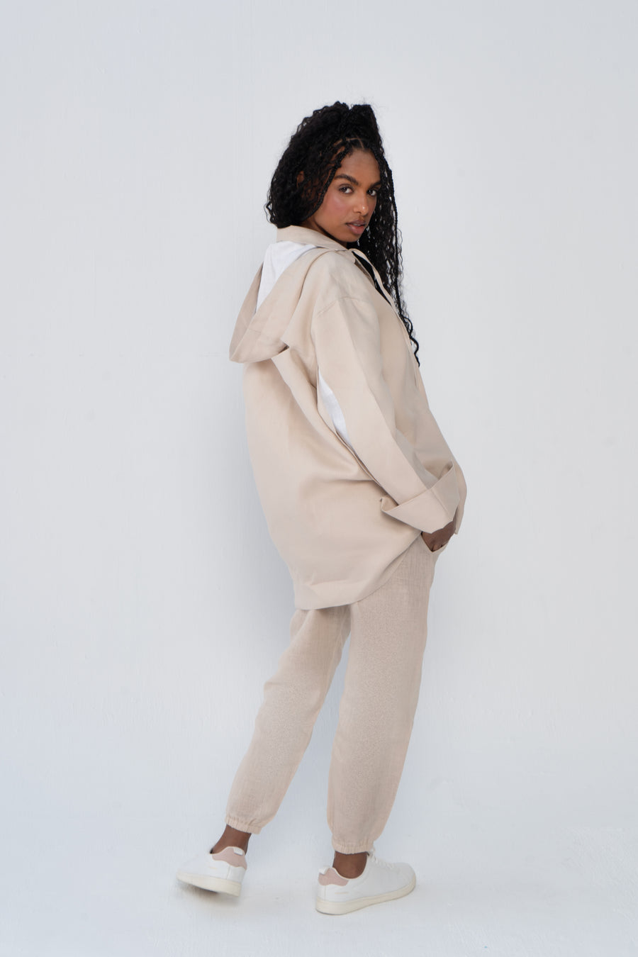 Jude Hooded Shirt and Trousers Set