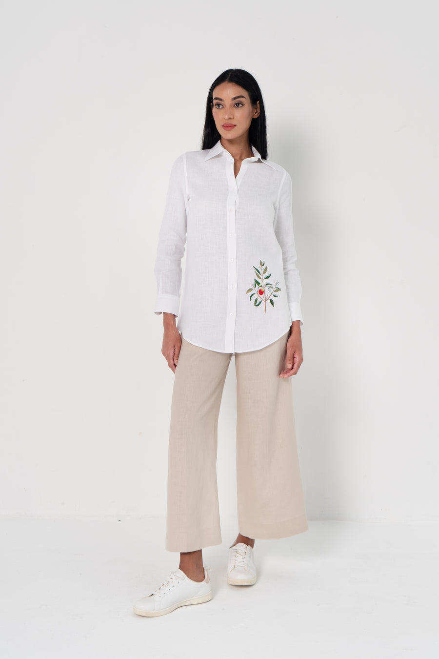 Zeitoon Embroidered Olive Tree Shirt
