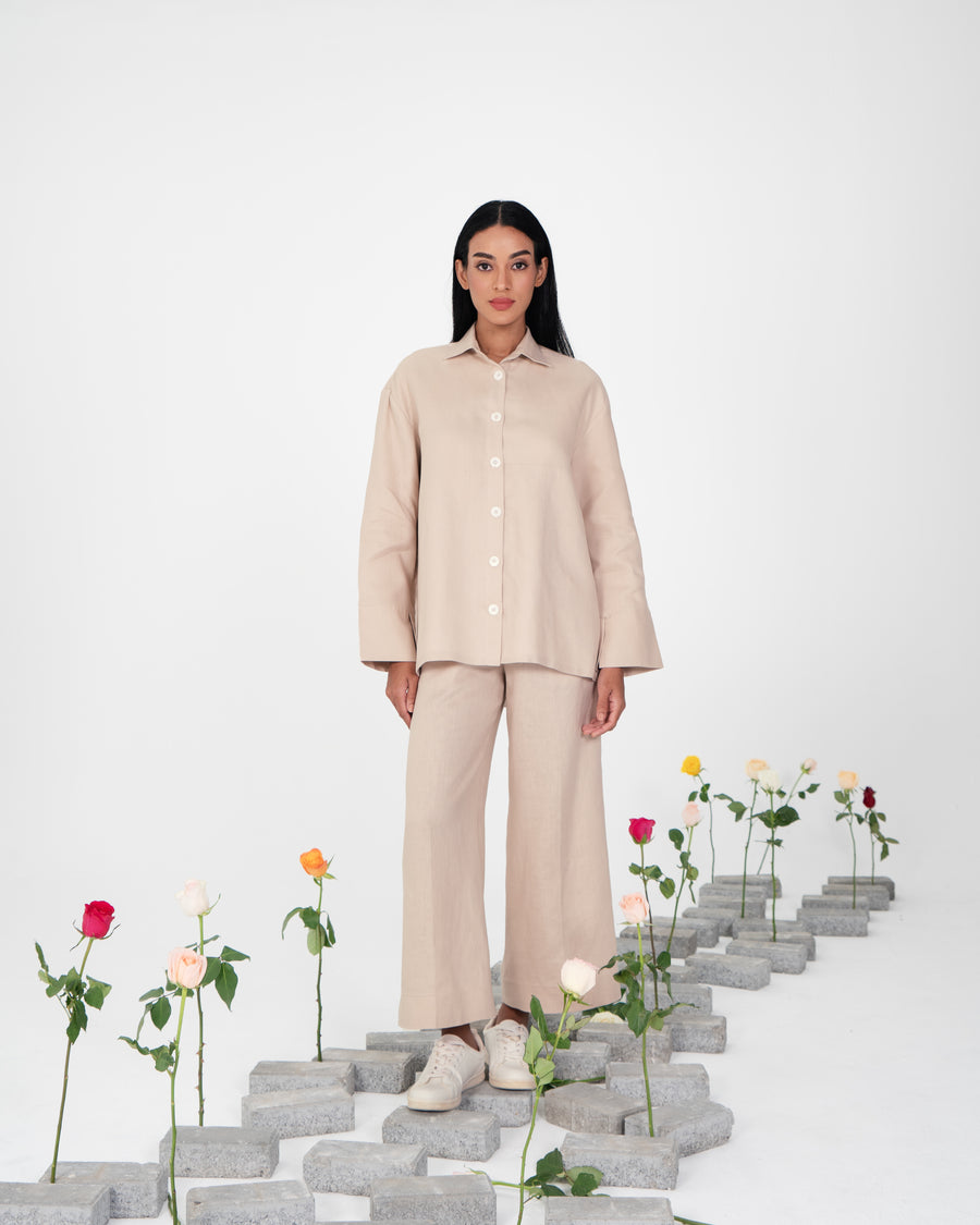 Jude Hooded Shirt and Trousers Set