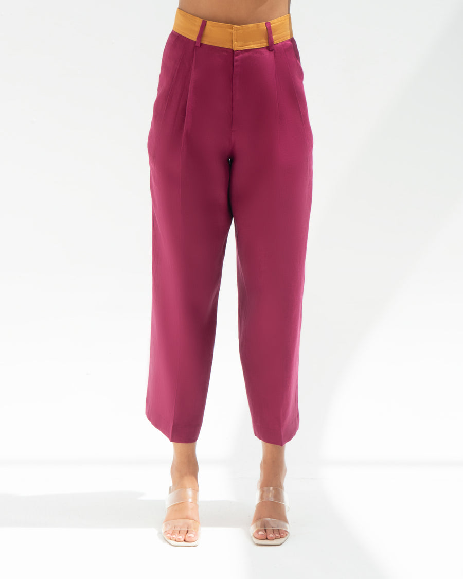 Rania Contrast Trousers