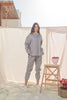 Iza two-piece linen hoodie and jogger set - Ta-Noura.com