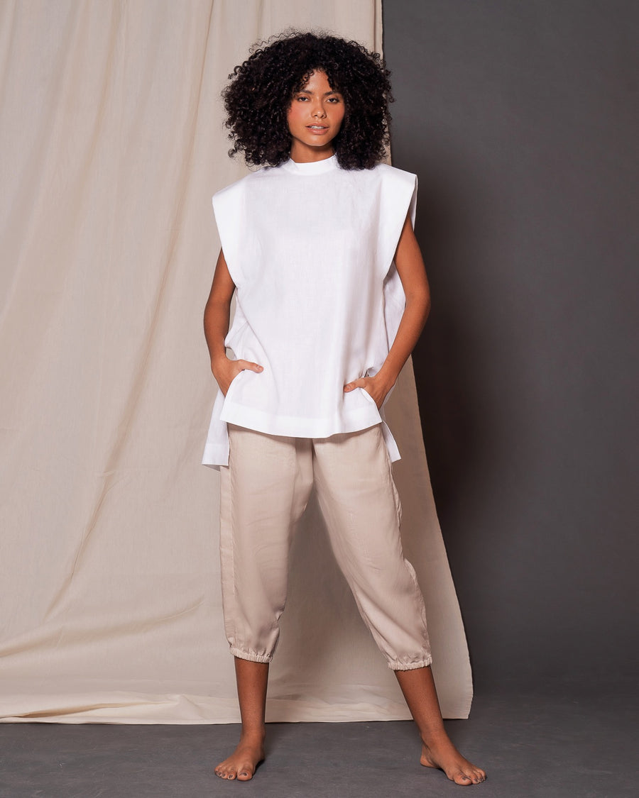Ella structured linen shirt - Ta-Noura.com