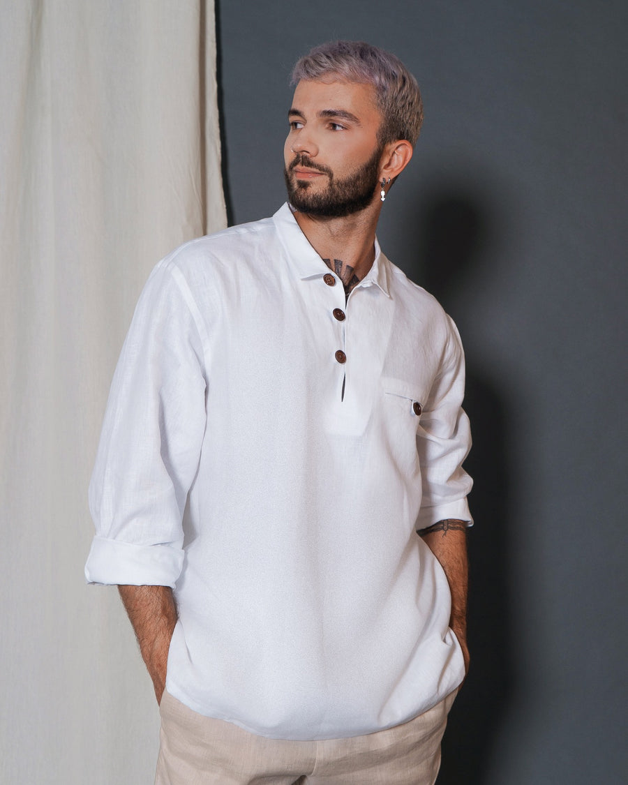 malibu dress shirt Ecoalf Green Malibu Shirt